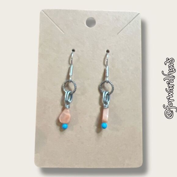 Bundle Sale 3 for $15 | Silver-tone and Plastic Dangle Earrings - Picture 3 of 7